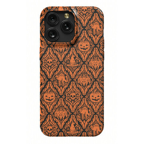 Spooky Vintage Halloween Pattern Phone Case